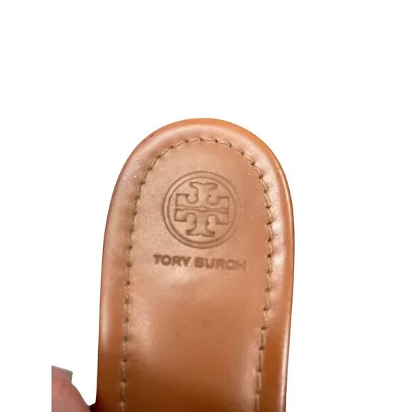 Tory Burch Miller wms brown leather thong sandals Sz 8.5M SKU 9925 - Picture 7 of 14